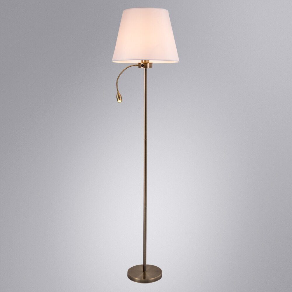 Торшер с дополнительной подсветкой Arte Lamp Elba A2581PN-2AB