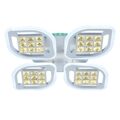 Светодиодная диммируемая люстра с пультом Profit Light 18067/4 A WHT 168W+8W RGB