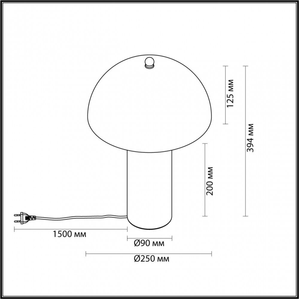 Настольная лампа Odeon Light Rufina L-Vision 7089/2T