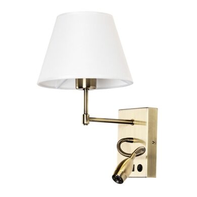 Бра с дополнительной лампой для чтения и USB Arte Lamp Elba A2581AP-2AB