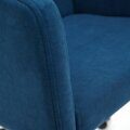 Кресло офисное «Milan» (хром флок, синий)