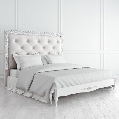 Кровать с мягким изголовьем 180*200 Silvery Rome S218D-K00-AS-B07