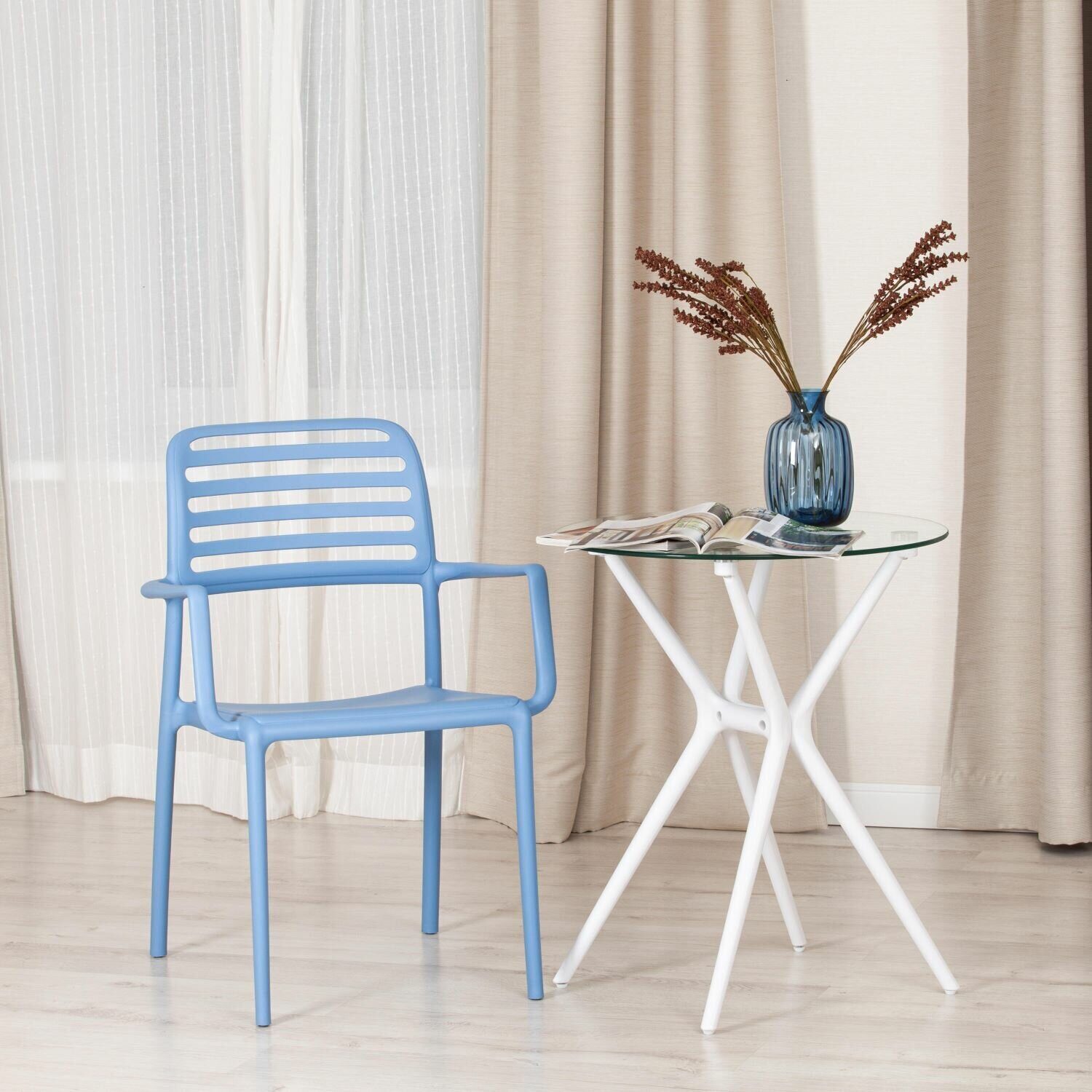 Стул VALUTTO пластик,  Pale blue (бледно-голубой)