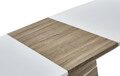 Стол раскладной Arioso Glass (120), белый/дуб