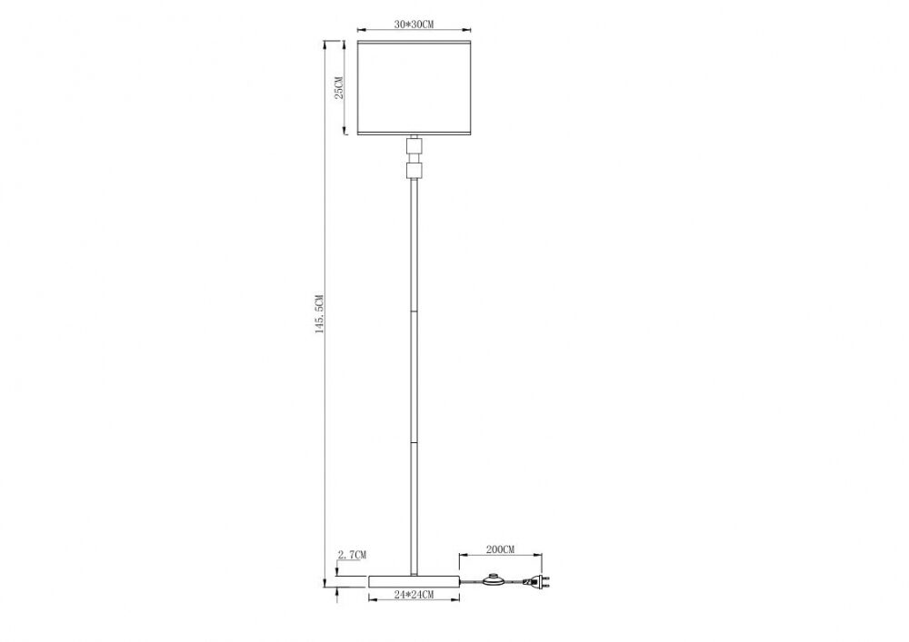 Торшер Arte Lamp North A5896PN-1PB