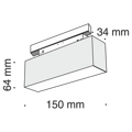 Трековый светильник 7W 4000К для магнитного шинопровода Maytoni Track lamps TR012-2-7W4K-B