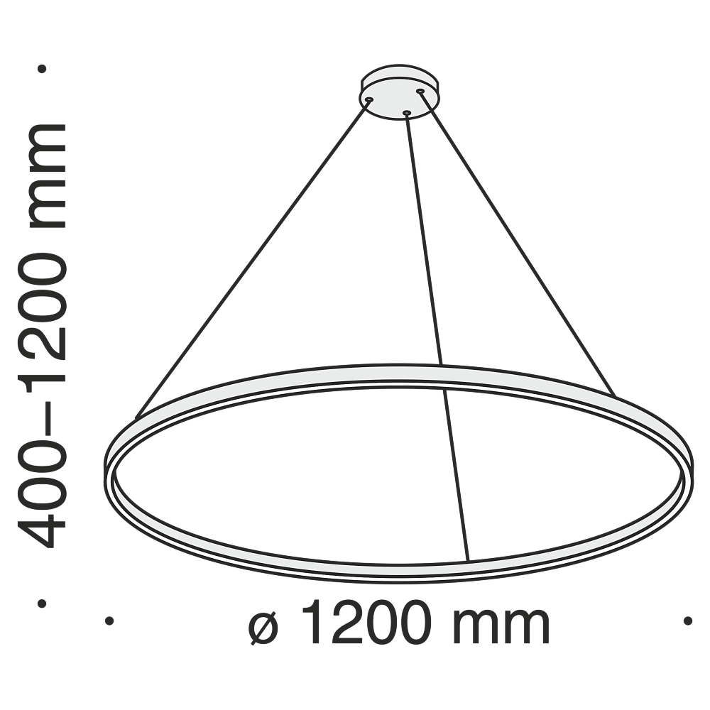 Подвесной светодиодный светильник Maytoni Rim MOD058PL-L65B4K