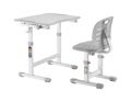 Детская парта растишка и стул Omino Grey