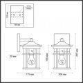 Уличный настенный светильник Odeon Light Virta 4044/1W