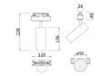 Трековый светильник 13W 3000К для магнитного шинопровода Maytoni Focus LED TR019-2-10W3K-W