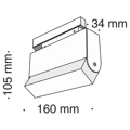 Трековый светильник 10W 3000К для магнитного шинопровода Maytoni Track lamps TR013-2-10W3K-B