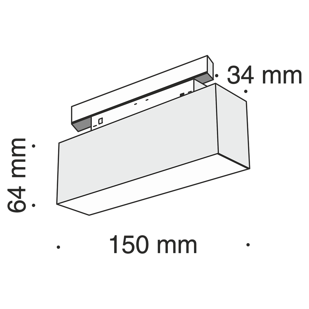 Трековый светильник 7W 4000К для магнитного шинопровода Maytoni Track lamps TR012-2-7W4K-B