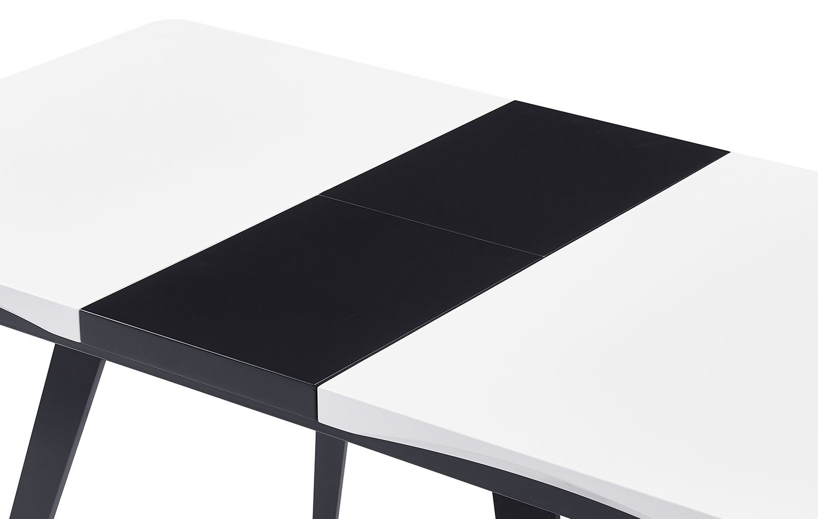 Стол обеденный Frank-White-Black 110-140