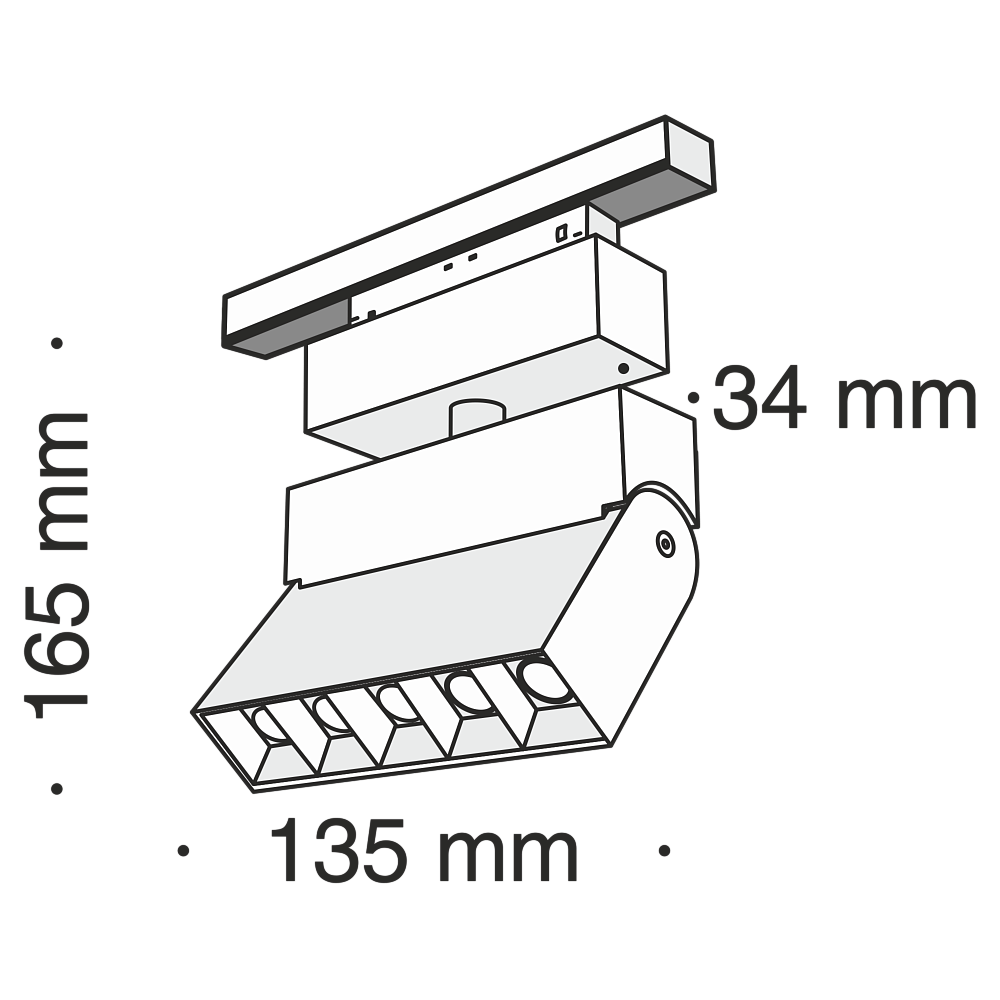 Трековый светильник 11W 3000К для магнитного шинопровода Maytoni Track lamps TR015-2-10W3K-B