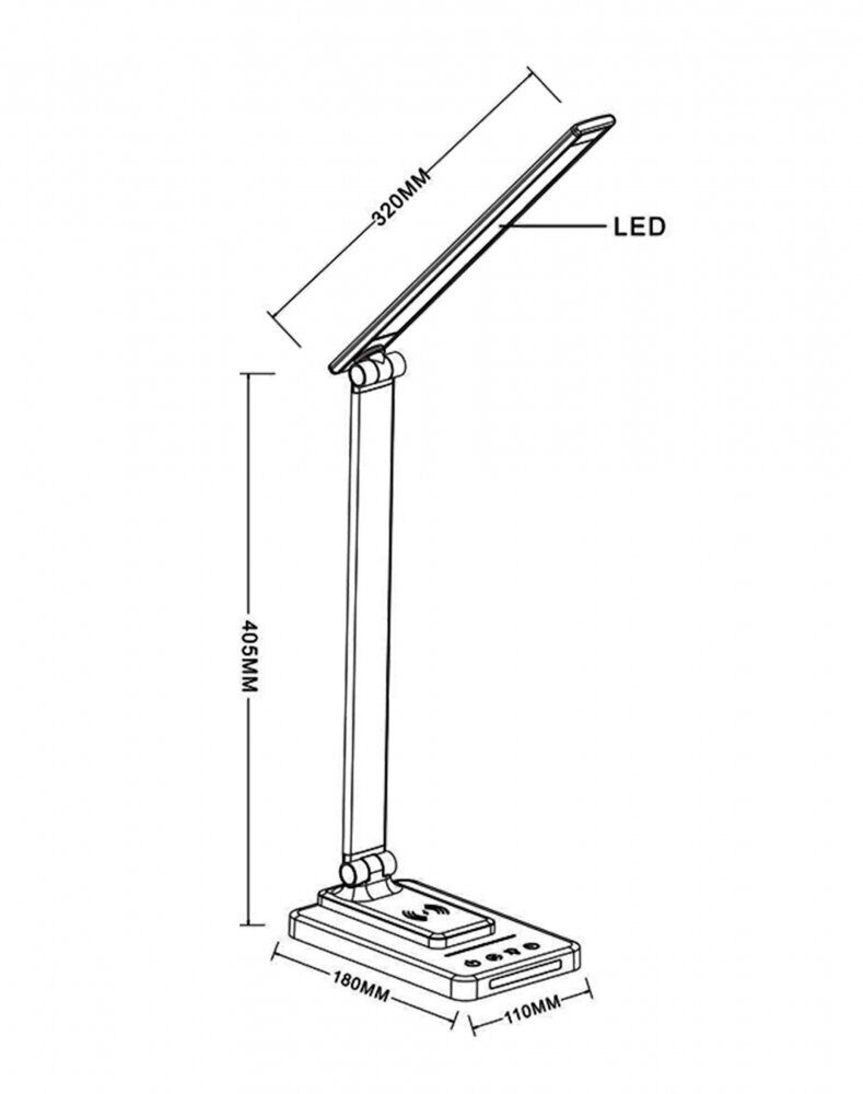 Офисная настольная лампа Arte Lamp William A5122LT-1BK