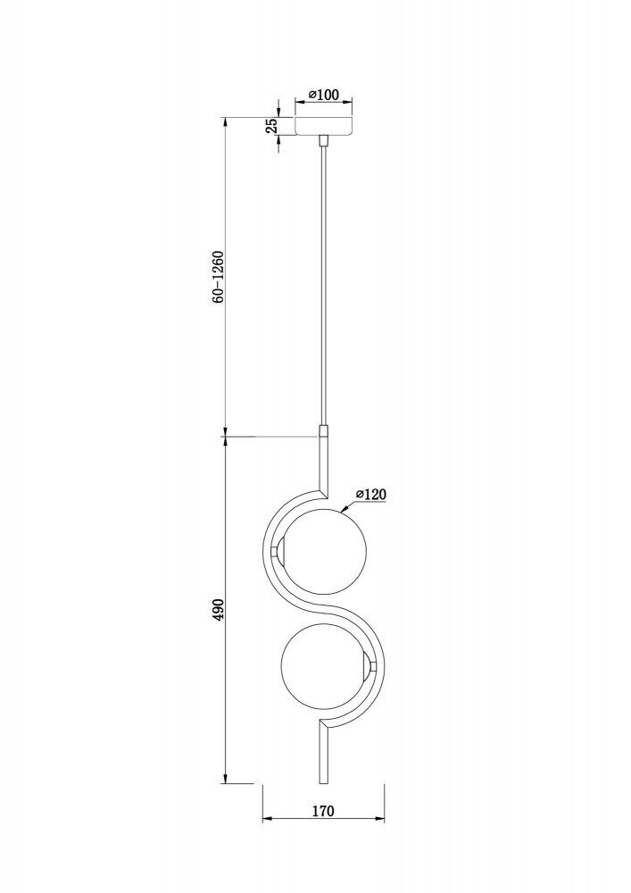 Подвесной светильник Freya Modern FR5124PL-02BS