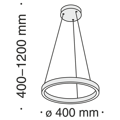 Подвесной светодиодный светильник Maytoni Rim MOD058PL-L22B4K