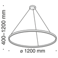 Подвесной светодиодный светильник Maytoni Rim MOD058PL-L65B4K