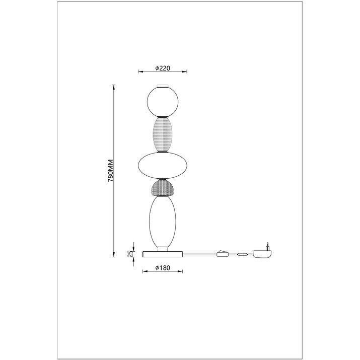 Декоративная настольная лампа Divinare Ambra 5016/17 TL-24