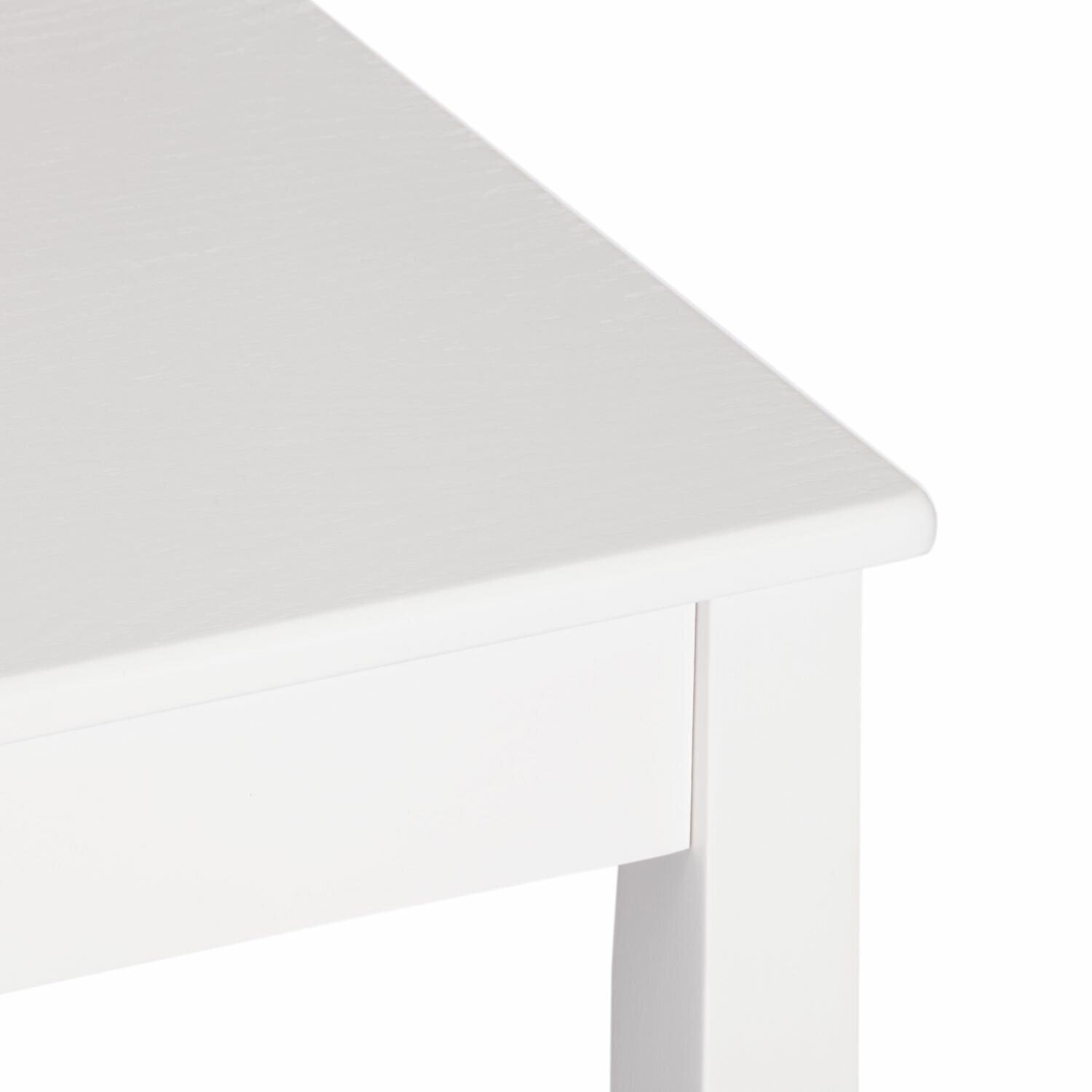 Стол MOSS раздвижной, 110+30 x 68 x 75 см, white (белый)