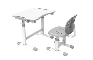 Детская парта растишка и стул Omino Grey