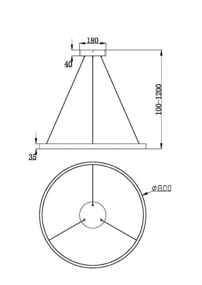 Подвесной светильник Maytoni Rim MOD058PL-L42B3K