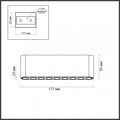Накладной светильник Odeon Light Small Hightech 7091/21CL