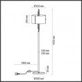 Торшер Odeon Margaret 4895/3F