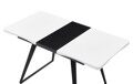 Стол обеденный Frank-White-Black 110-140