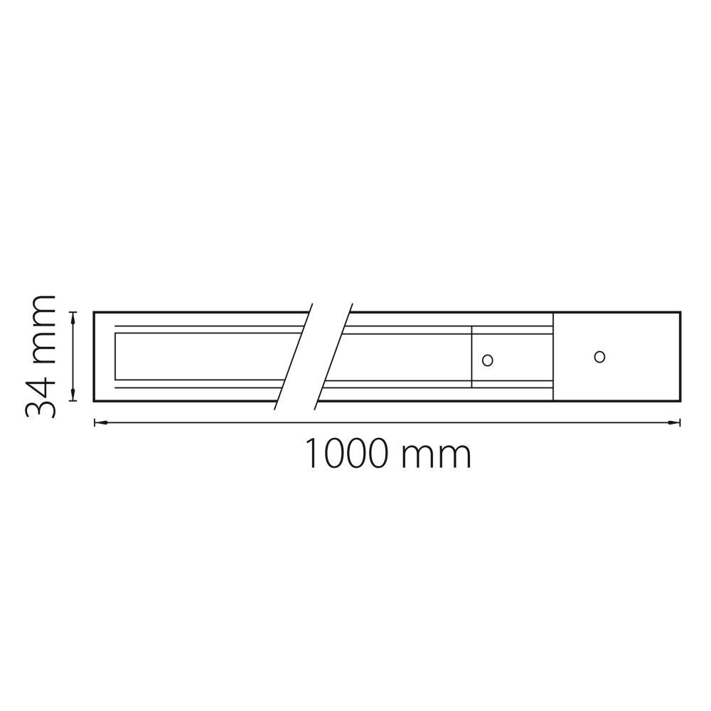 1м. Однофазный шинопровод Barra Lightstar 502018