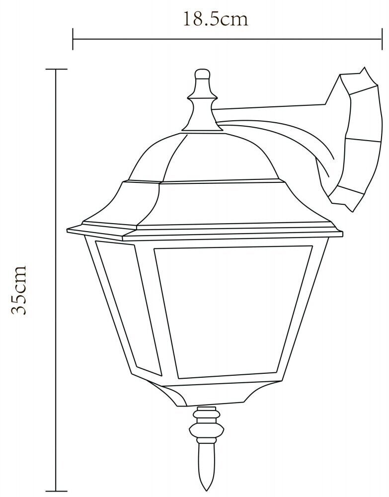 Уличный настенный светильник Arte Lamp Bremen A1012AL-1BK