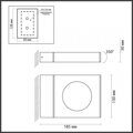 Уличный настенный светодиодный светильник Odeon Light Nature Tilda 6653/5WL