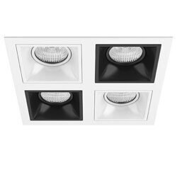 D54606070607 Встраиваемый точечный светильник Domino Quadro Lightstar (комплект из 214546+214506+214507+214506+214507)