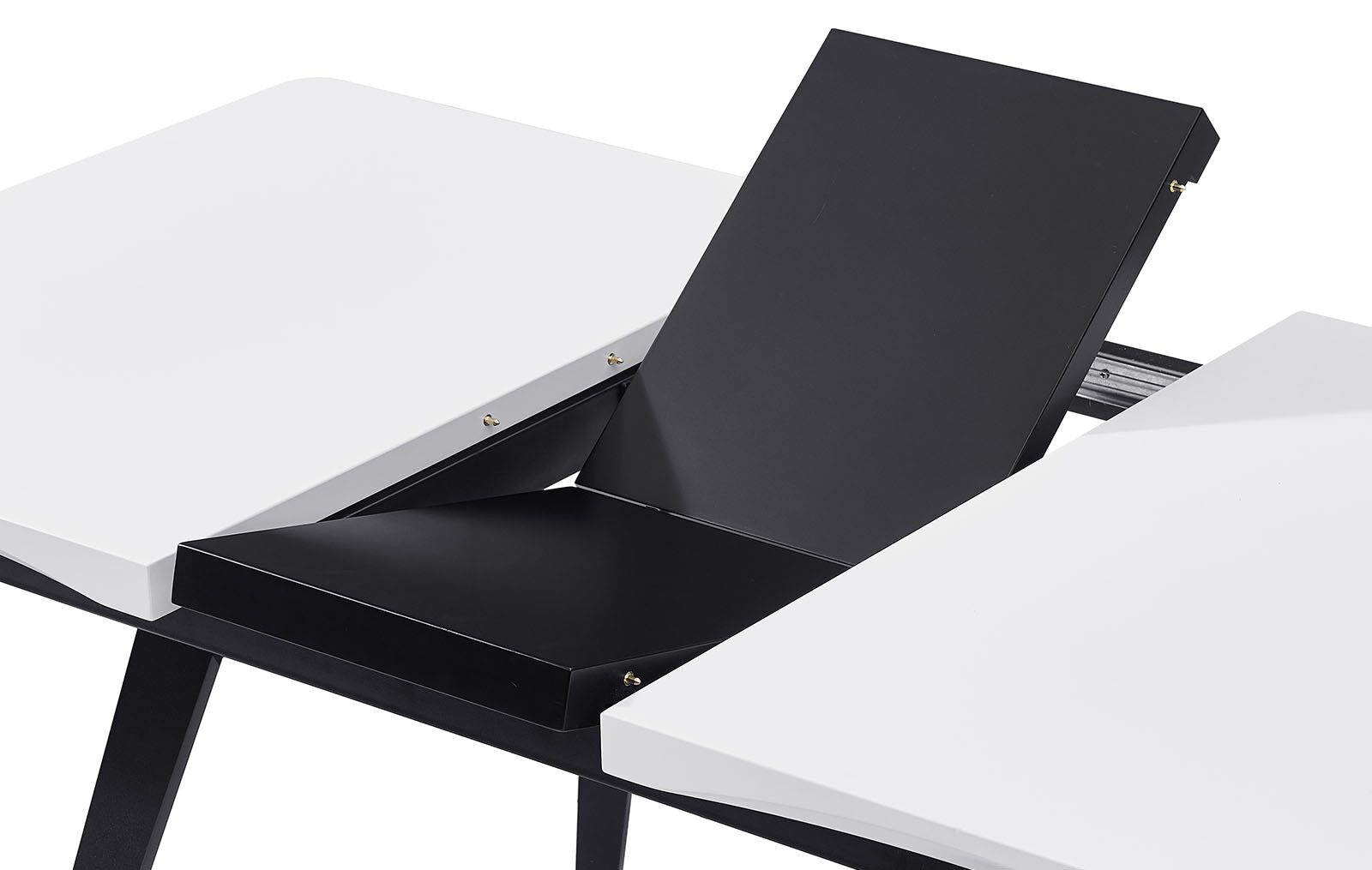 Стол обеденный Frank-White-Black 110-140