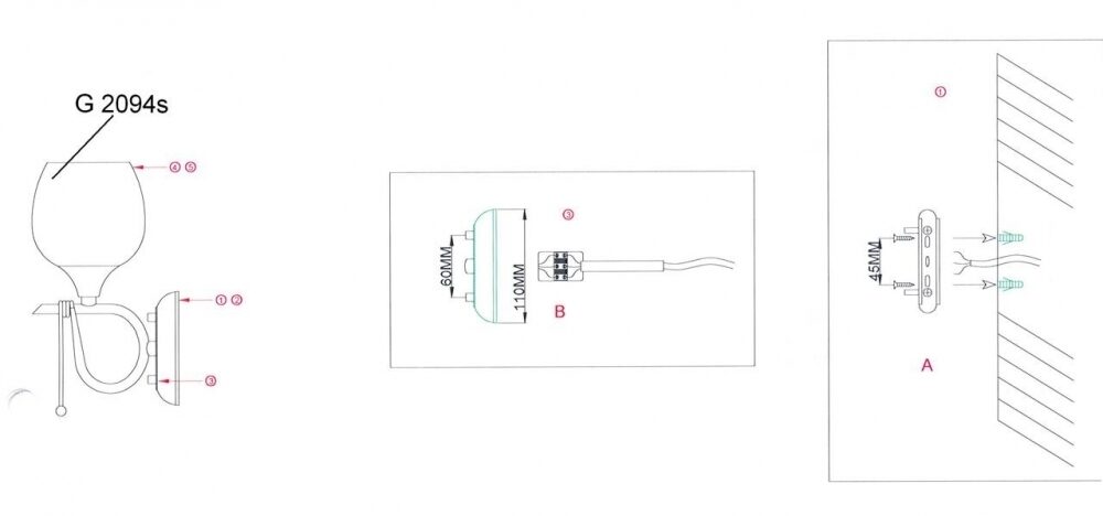 Бра Odeon Light Velute 2094/1W