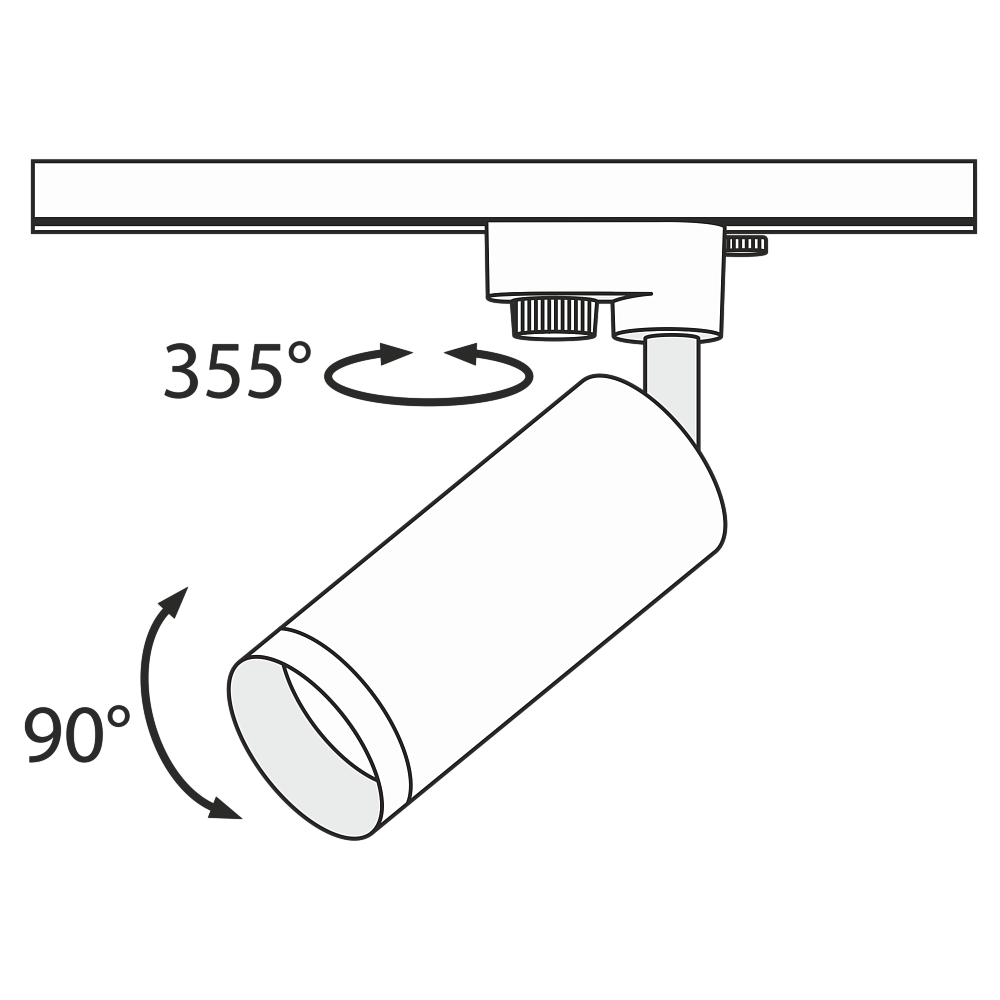 Однофазный светильник для трека Maytoni Track lamps TR004-1-GU10-MG