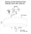 Настенный светильник Odeon Light Aster 2782/1W