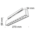 Трековый светильник 20W 3000К для магнитного шинопровода Maytoni Track lamps TR014-2-20W3K-B