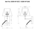 Бра с дополнительной лампой для чтения и USB Arte Lamp Elba A2581AP-2CC