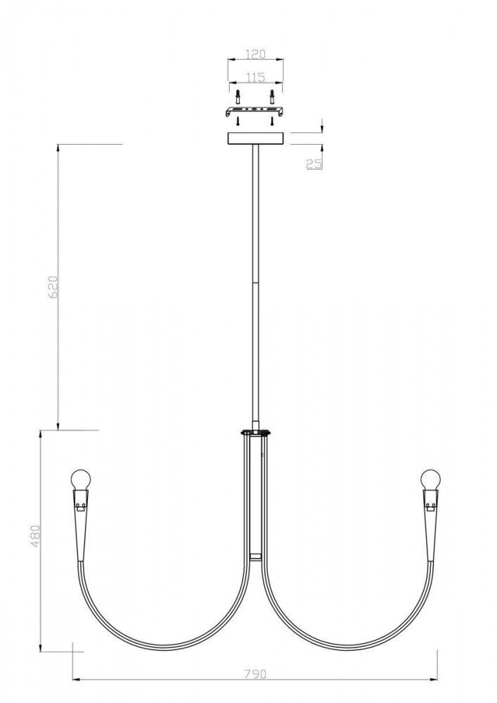Люстра на штанге Freya Branches FR5253PL-08N