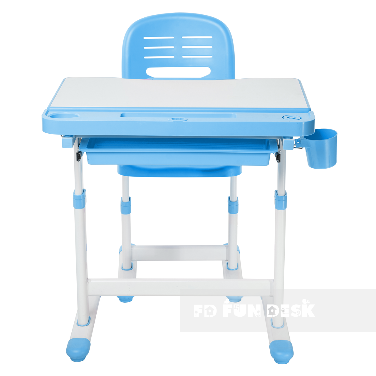 Растущая парта и стул FUNDESK CANTARE BLUE