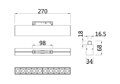 Трековый светильник 20W 4000К для магнитного шинопровода Maytoni Points TR014-2-20W4K-W