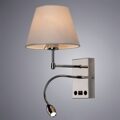 Бра с дополнительной лампой для чтения и USB Arte Lamp Elba A2581AP-2CC