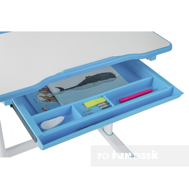 Растущая парта и стул FUNDESK CANTARE BLUE
