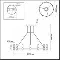 Подвесная люстра Odeon Light Candel 5009/48L