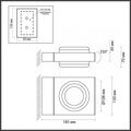 Уличный настенный светодиодный светильник Odeon Light Nature Vart 6654/6WL