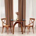 Стол THONET  дерево вяз, 100х75 см, Темный Орех