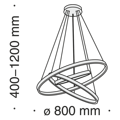 Подвесной светодиодный светильник Maytoni Rim MOD058PL-L100BS4K