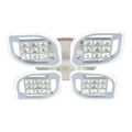 Светодиодная диммируемая люстра с пультом Profit Light 18067/4 A WHT 168W+8W RGB