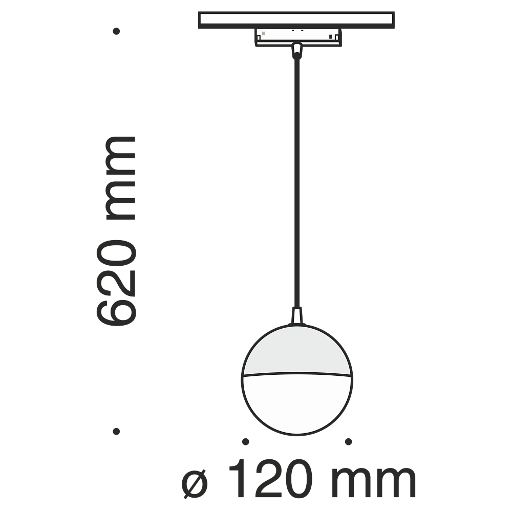 Трековый светильник на подвесе 10W 4000К для магнитного шинопровода Maytoni Track lamps TR018-2-10W4K-B